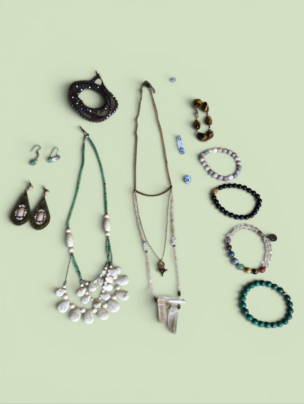 Boho Jewelry Bundle Stones Crystals Beads